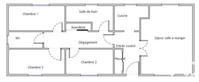 Maison - 95 m² - 4 pièces