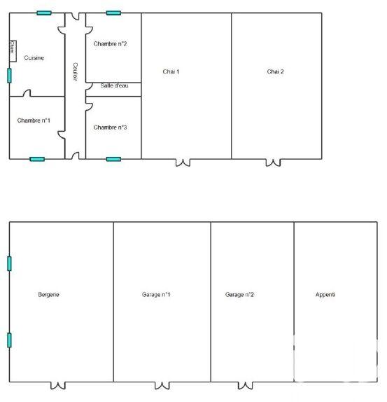 Ferme - 93 m² - 4 pièces