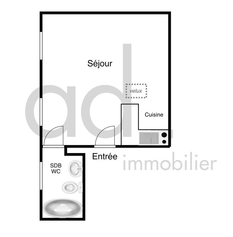 Appartement - 22 m² - 1 pièce