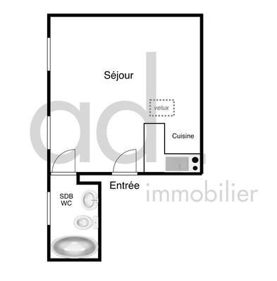 Appartement - 22 m² - 1 pièce