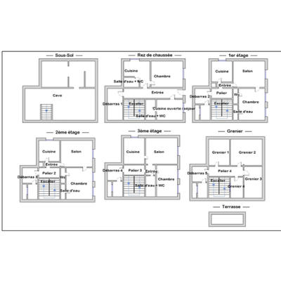 Immeuble - 225 m² - 18 pièces