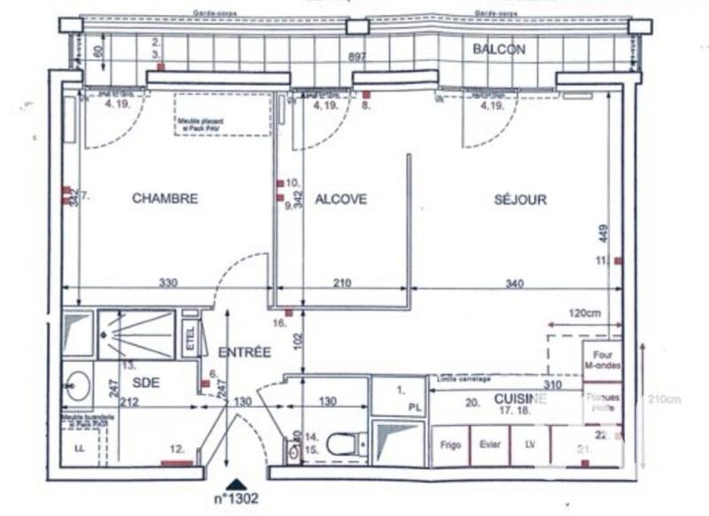 Appartement - 50 m² - 2 pièces