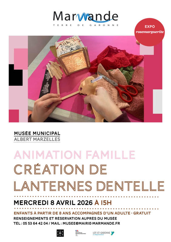 Animation Famille au Musée Marzelles : Création de lanternes dentelle