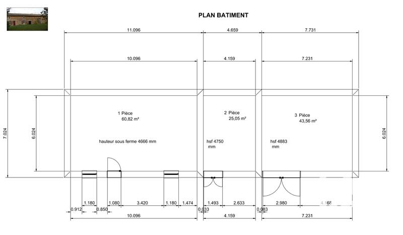 Maison - 161 m² - 3 pièces