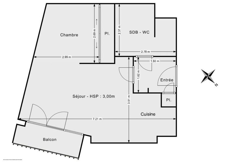 Appartement - 37 m² - 2 pièces