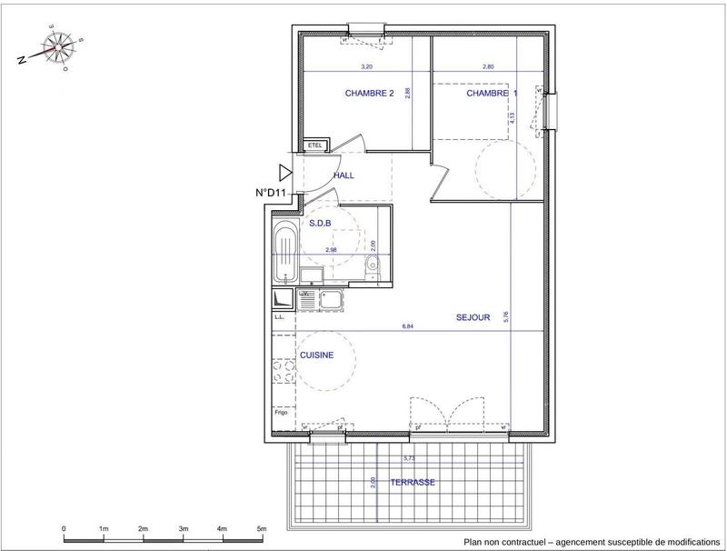 Appartement - 62 m² - 3 pièces