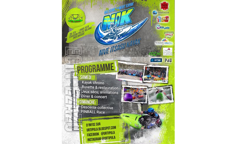 Rassemblement kayak Nive Itsasu Kayak