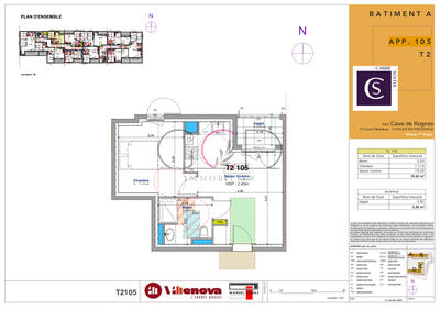 Appartement - 35 m² - 2 pièces