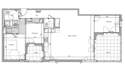 Appartement - 95 m² - 4 pièces