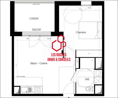 Appartement - 41 m² - 2 pièces