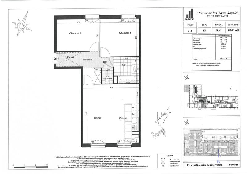 Appartement - 63 m² - 3 pièces