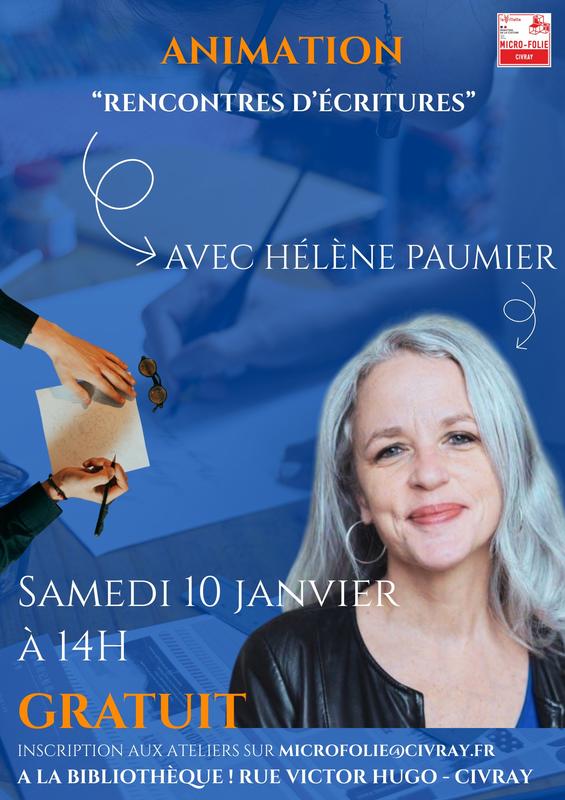Animation "Rencontre d'écritures" avec Hélène Paumier