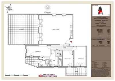Appartement - 114 m² - 4 pièces