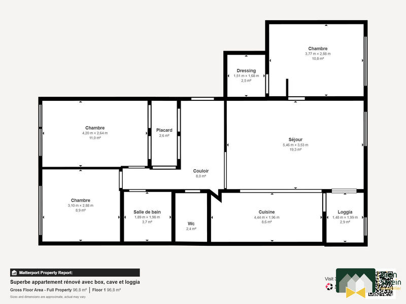 Appartement - 78 m² - 4 pièces