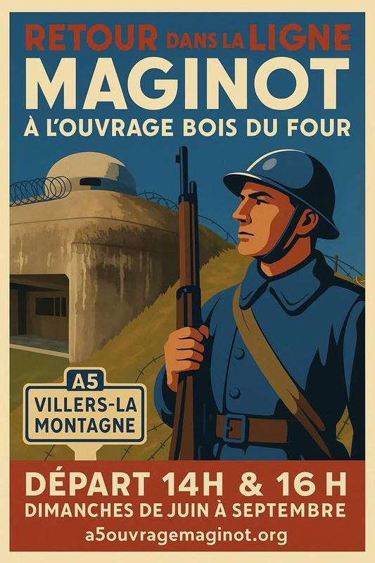 Visites du fort Maginot A5 du Bois du Four