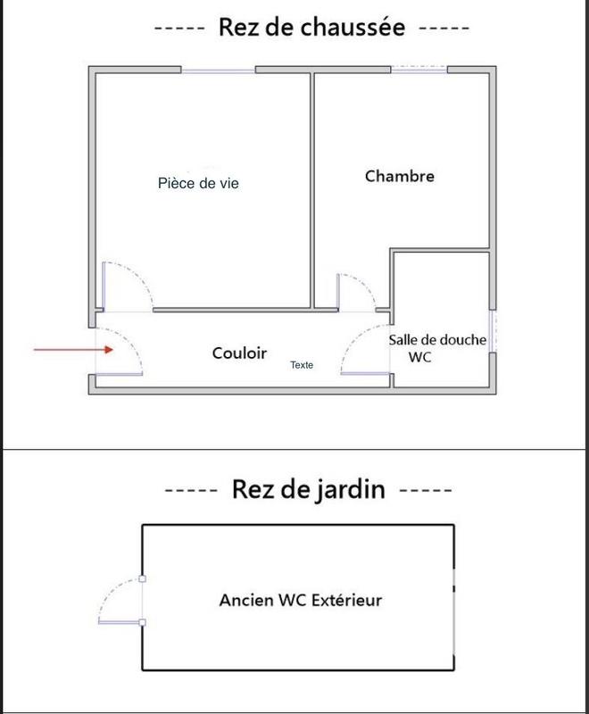 Appartement - 33 m² - 2 pièces