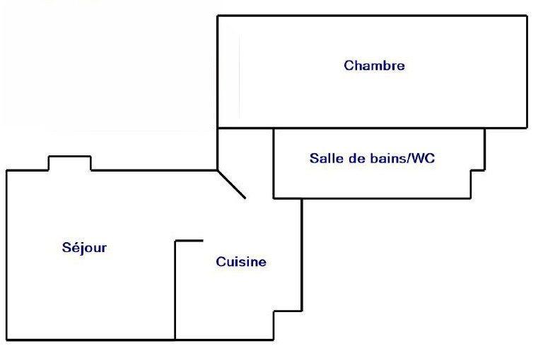 Appartement - 48 m² - 2 pièces