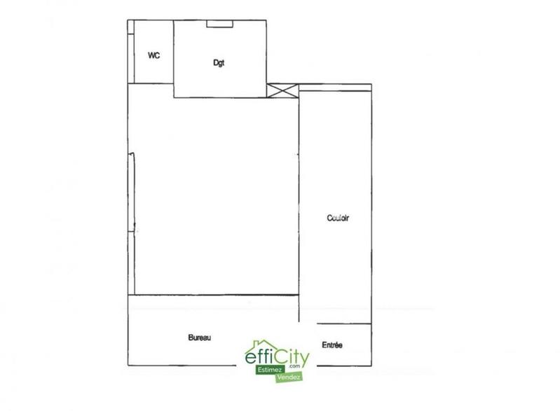 Bureau - 46 m² - 1 pièce