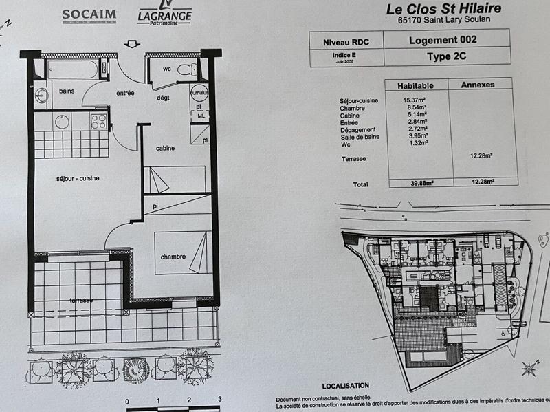 Appartement - 40 m² - 2 pièces