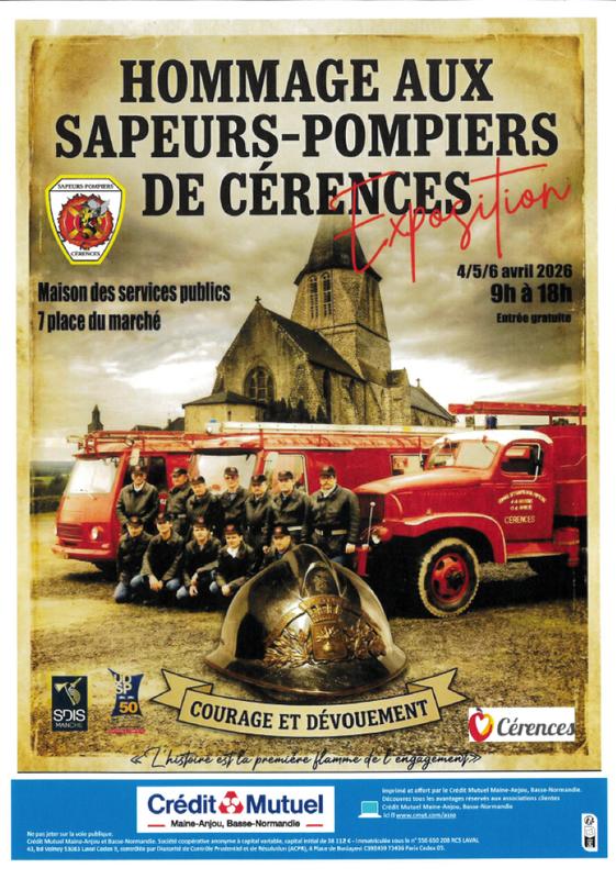 Exposition : Hommage aux saperus-pompiers de Cérences