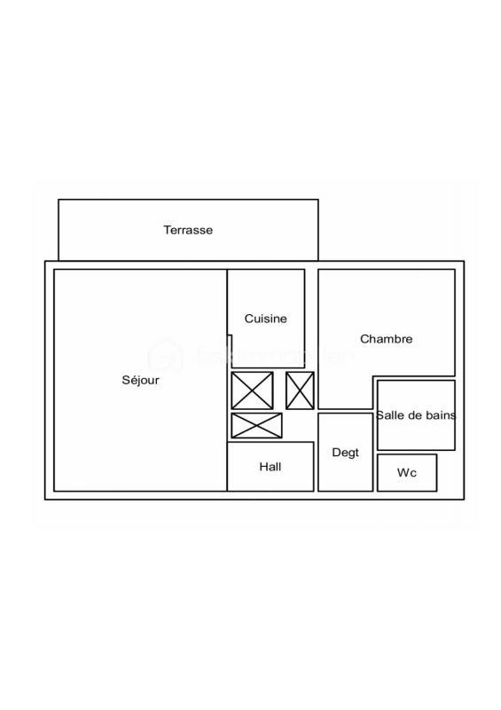 Appartement - 44 m² - 2 pièces