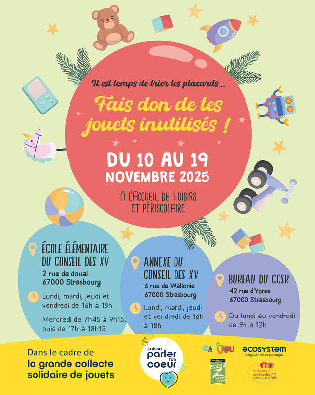 Collecte solidaire de jouets d'occasion