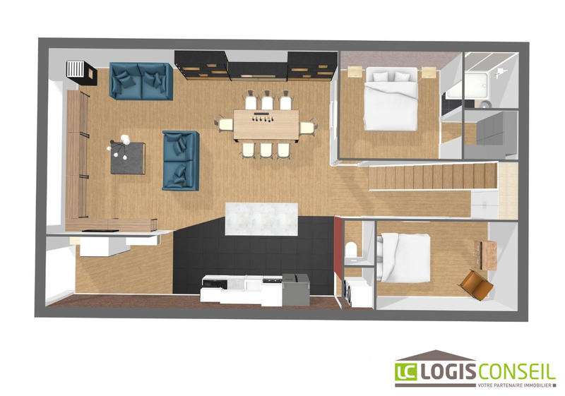 Duplex - 148 m² - 6 pièces