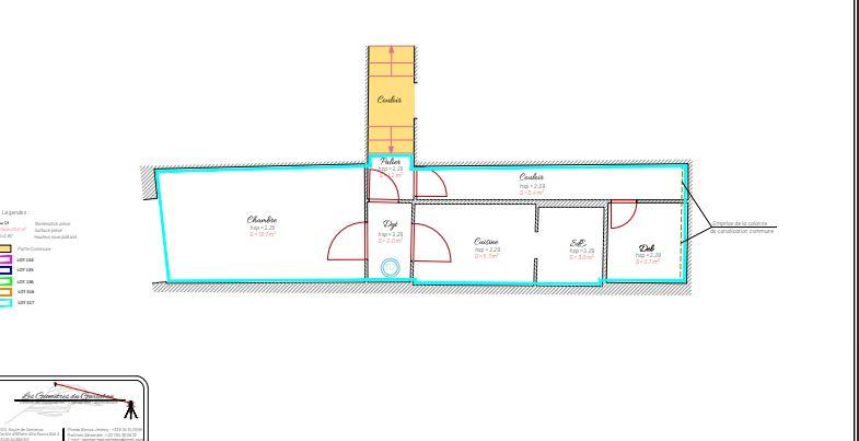 Studio - 34 m² - 2 pièces