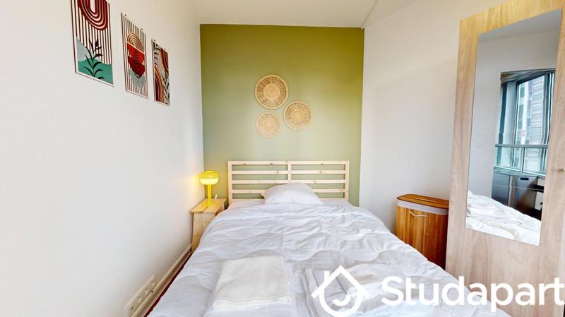 Chambre - 9 m² - 1 pièce