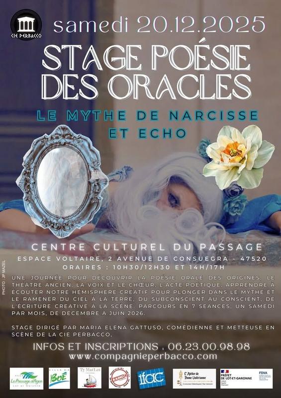 Stage de théâtre : poésie des oracles, le mythe de Narcisse et Echo