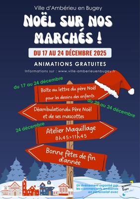 Noël s'invite sur les marchés d'Ambérieu-en-Bugey