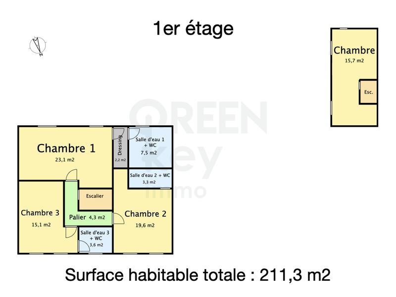 Maison - 211 m² - 7 pièces