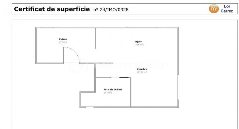 Appartement - 32 m² - 2 pièces