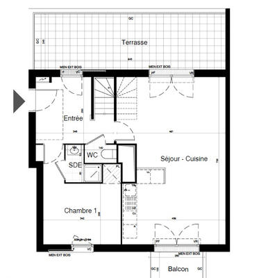 Duplex - 103 m² - 5 pièces