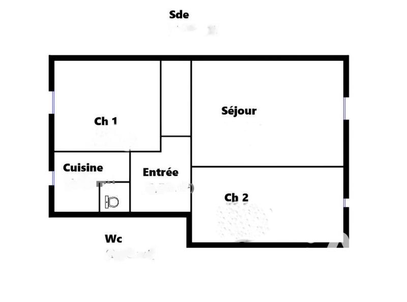 Appartement - 44 m² - 3 pièces