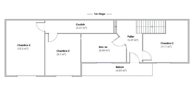 Maison de ville - 120 m² - 6 pièces