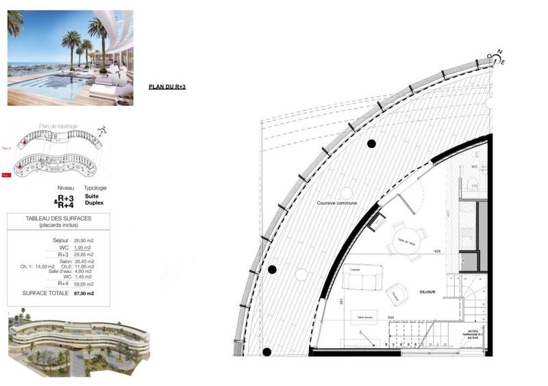 Appartement - 87 m² - 3 pièces