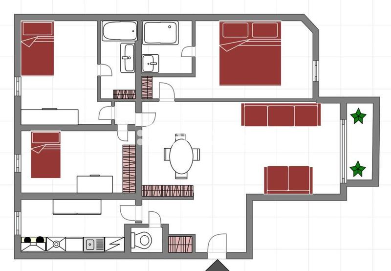 Appartement - 89 m² - 4 pièces