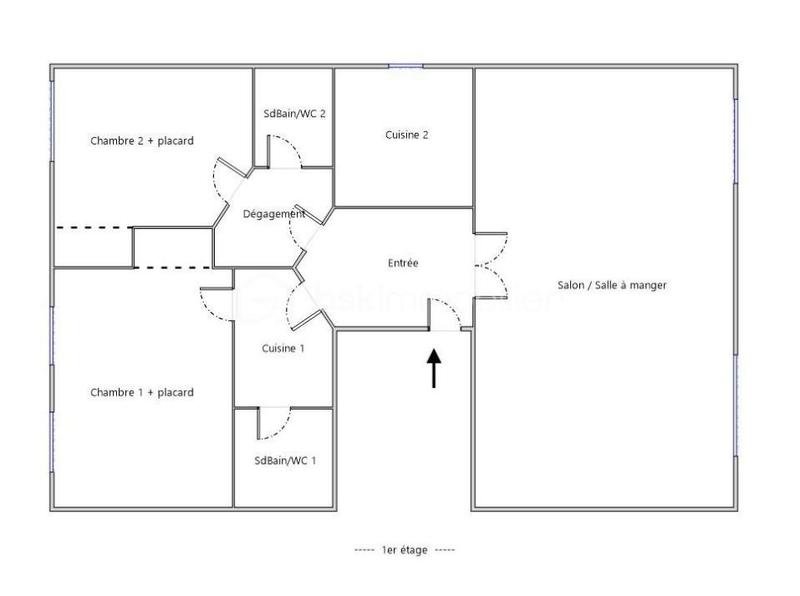 Appartement - 92 m² - 3 pièces