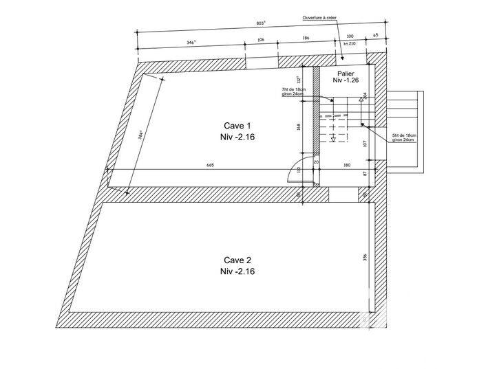 Maison - 66 m² - 3 pièces