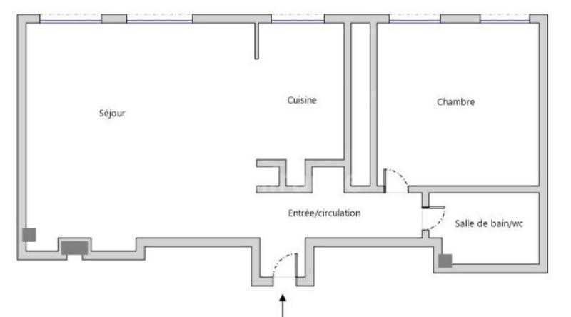 Appartement - 45 m² - 2 pièces