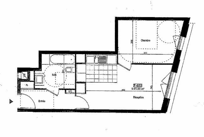 Appartement - 41 m² - 2 pièces
