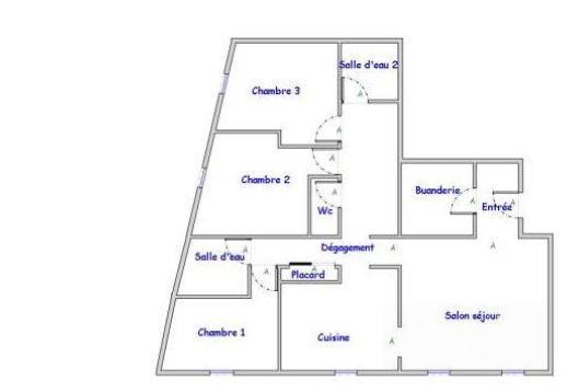 Appartement - 99 m² - 4 pièces