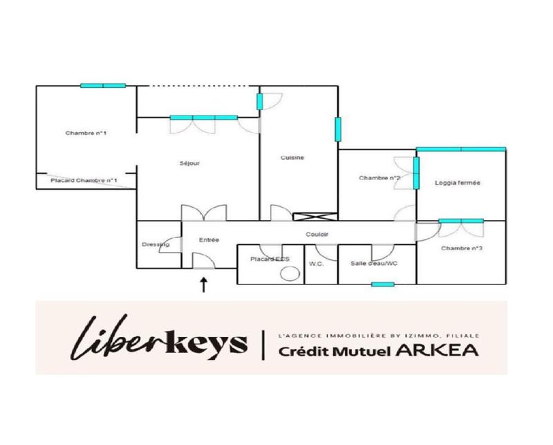 Appartement - 80 m² - 4 pièces