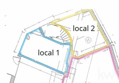 Magasins - 36 m² - 2 pièces