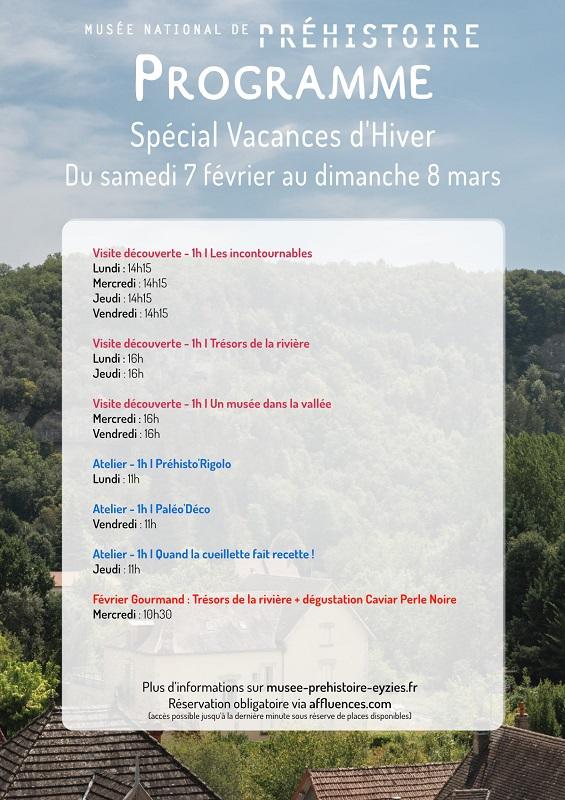 Les vacances d'hiver au Musée national de Préhistoire