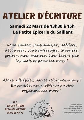 Atelier d'écriture