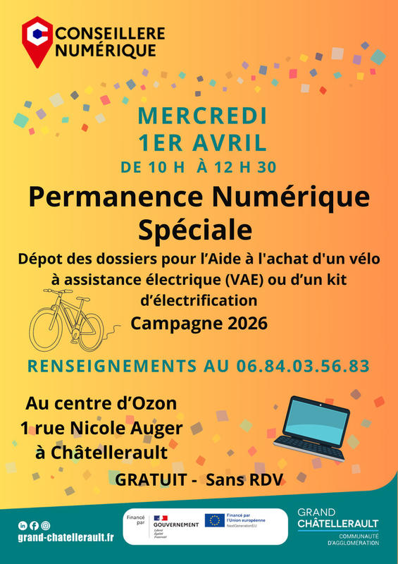 Permanence Numérique Spéciale : Aide à l'achat d'un vélo (Campagne 2026)