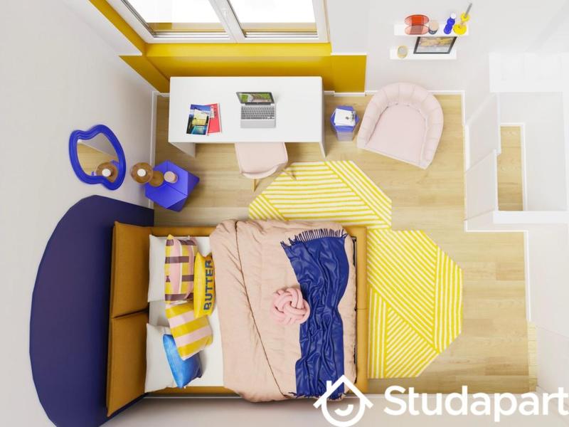 Chambre - 10 m² - 1 pièce