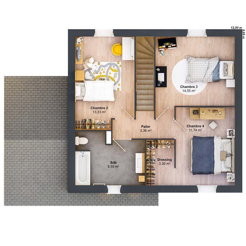 Maison - 113 m² - 6 pièces